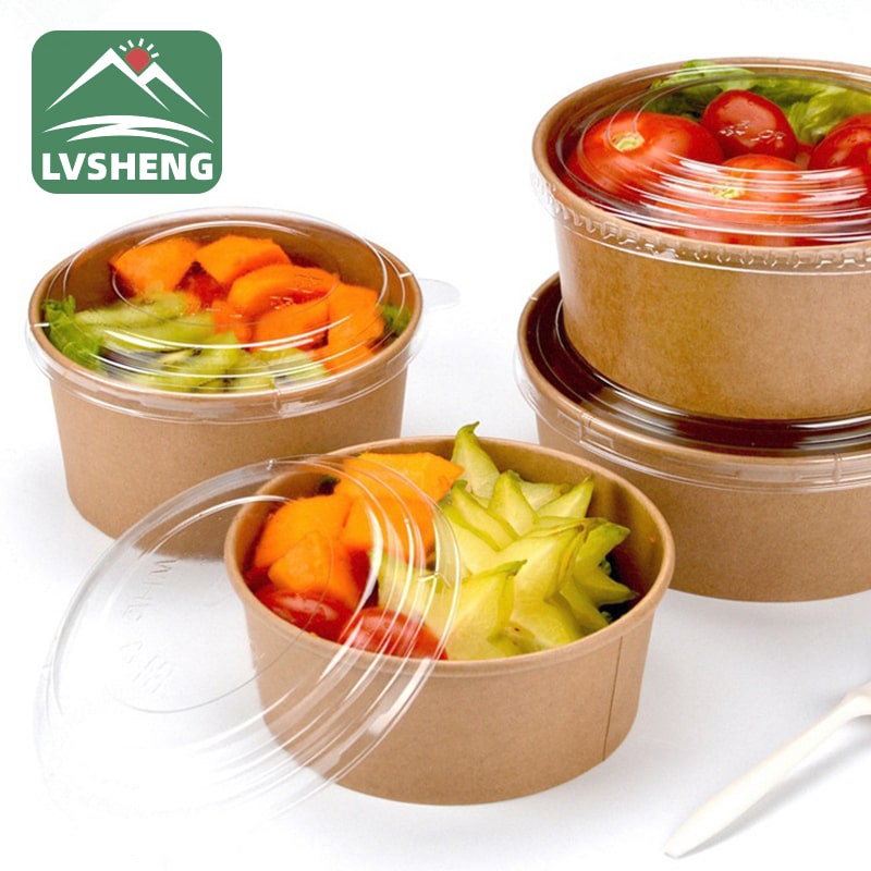 Qəhvəyi Kraft Salat qabı
