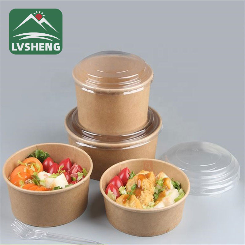 Kraft salatı qutuları